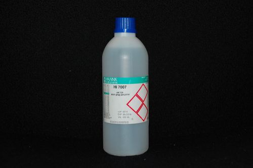 Hanna instruments hi7007 ph 7.01 buffer solution at 25c 500 ml. for sale