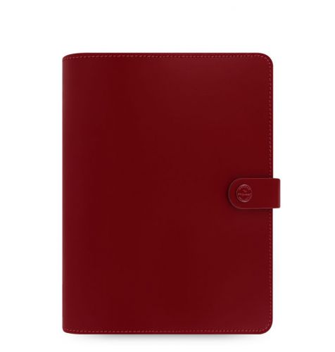 Filofax The Original A5 Pillarbox Red Leather Organizer Agenda