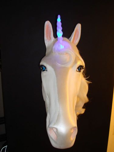 UNICORN  !  WALL-MOUNT LIFE SIZE MANNEQUIN HEAD -KIDS ROOM-RETAIL DISPLAY!