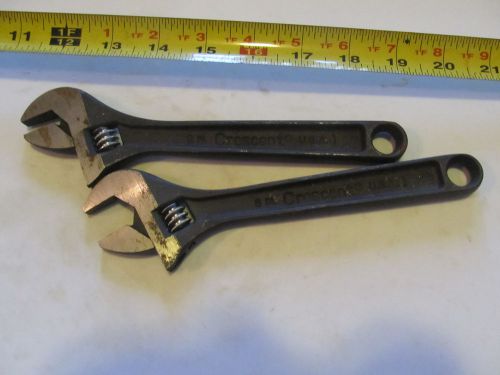 2 Crescent 8&#034; adjustable wrenchs