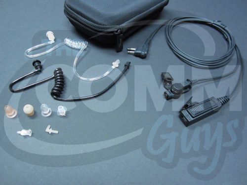 2 wire surveillance earpiece kit motorola cp200 bpr40 cls hyt dtr radio headset for sale