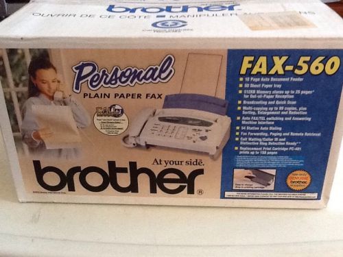 Vintage Brother Fax 560 Plain Paper New in Box Copy Machine Phone