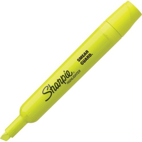 LOT OF 4 Sharpie Major Accent Highlighter - Yellow Ink/Barrel -12/PK - SAN25025