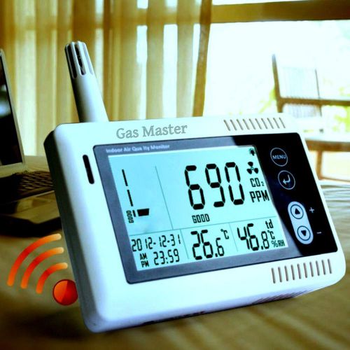 New carbon dioxide co2  monitor air temperature humidity  meter  lcd display 128 for sale