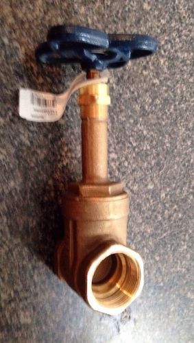 Nibco 1 1/2&#034; npt bronze threaded gate valve t-111 for sale