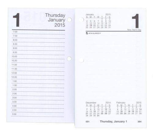 AT-A-GLANCE Daily Desk Calendar Refill 2015, 3.5 x 6 Inch Page Size (E717R-50)