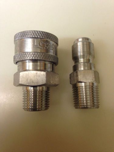 Pressure washer 8.707-135.0 stainless quick coupler w/plug 3/8 socket  5500 psi for sale