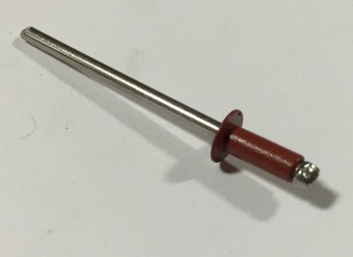 300 stainless steel 43 pop rivets 1/8&#034; x 3/16&#034; 250 pcs barn red for sale