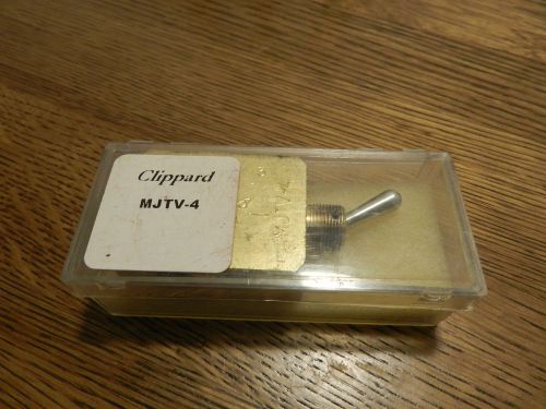 Clippard MJTV-4 Air Toggle Switch Brass Valve w/ original case and hardware