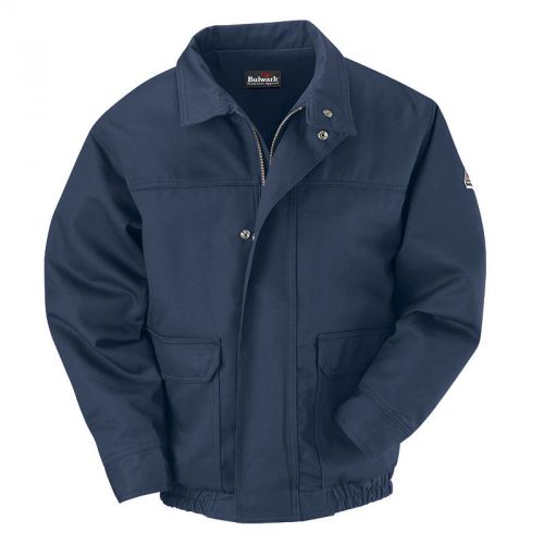 Bulwark flame resistant lined bomber jacket navy blue size:medium model jlj8nv for sale