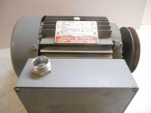 GENERAL ELECTRIC 5KC143AL211 1/2 HP 1PH  1725 RPM  8/4 AMP  INDUCTION MOTOR USED