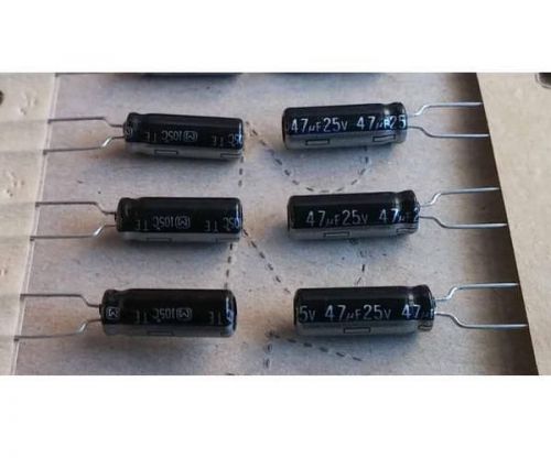10 pieces panasonic  electrolytic capacitors 5*15 25v47uf for sale