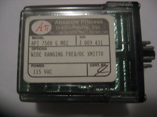 Absolute Process API 7500G MO2 Wide Ranging Freq/DC Transmitter - 115V