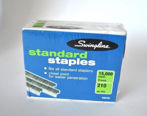 Swingline Standard Staples Multi-Pack! 15,000 Staples! *NIB*