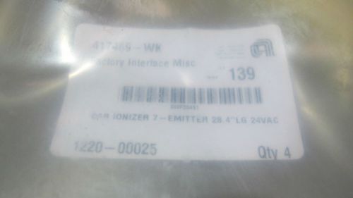 APPLIED MATERIALS P/N 1220-0025 BAR IONIZER 7-EMITTERS 28.4&#034;LONG 28VAC ADAPTER