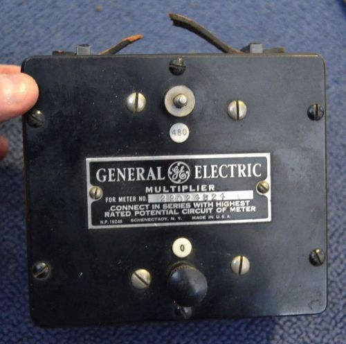 VINTAGE GENERAL ELECTRIC MULTIPLIER MADE IN SCHENECTADY, N.Y., U.S.A.