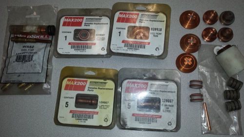 Hypertherm MAX200 Consumables Parts, Sheilds, Electrode, Nozzle, Cap, Swirl ring
