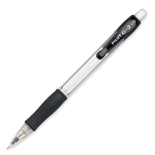 Pilot G2 Mechanical Pencils - 0.5 mm - Clear, Black - 12/Pk - PIL51014