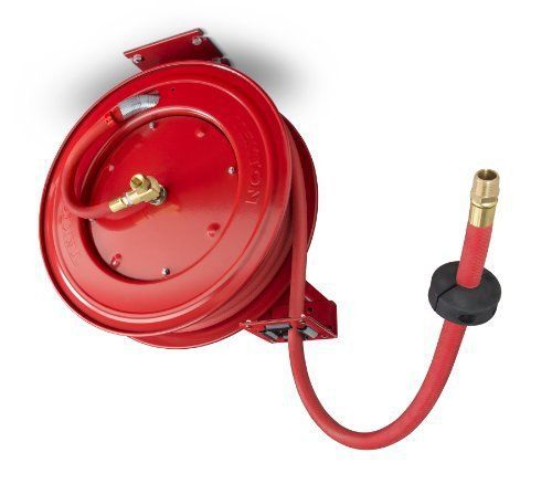 Tekton 4679 50-feet by 1-2-inch retractable air hose reel for sale