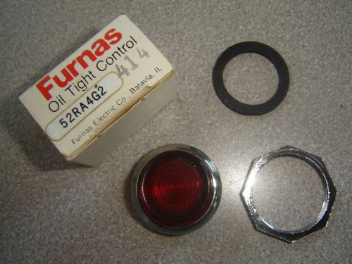 Furnas 52RA4G2 Red Lens Oil Tight Control Selector Push Operator NIB
