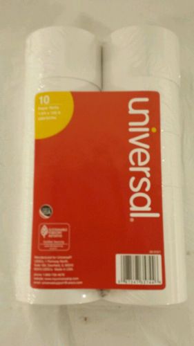 Universal® 1-Ply Cash Register/Point Of Sale Roll, 10/Pack 1 3/4&#034; x 138 ft