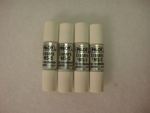 16 Pilot MS-5 Mechanical Pencil Eraser Refill 4 tubes of 4 erasers New