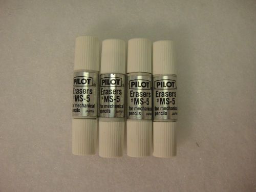 16 Pilot MS-5 Mechanical Pencil Eraser Refill 4 tubes of 4 erasers New