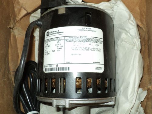 GE 5KH39QN5507CX MOTOR , 1/2 HP , 115 V , 60 HZ , 1725 RPM , FOR SUMP PUMP