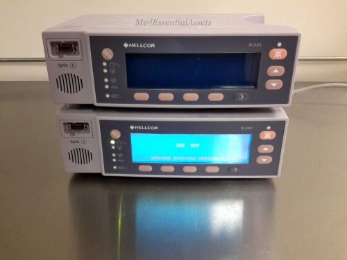 Nellcor N-595 Pulse Oximeter (LOT of 2) Lab SpO2 Diagnostic