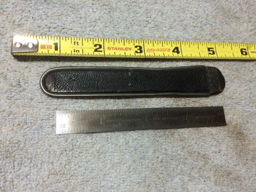Vintage Starrett No.320 Machinist Ruler With Case Rare