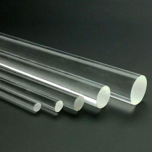 Rod 20mm diameter round circular perspex acrylic clear 300mm long for sale