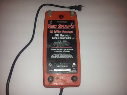 Red Snap&#039;r 15 mile 66B Electric Fence Controller UNTESTED