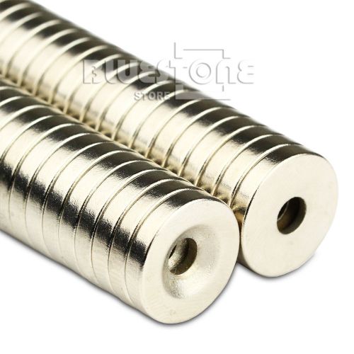 50pcs N50 Strong Disc Neodymium Rare Earth Countersunk Magnets 15 x 3mm Hole 3mm