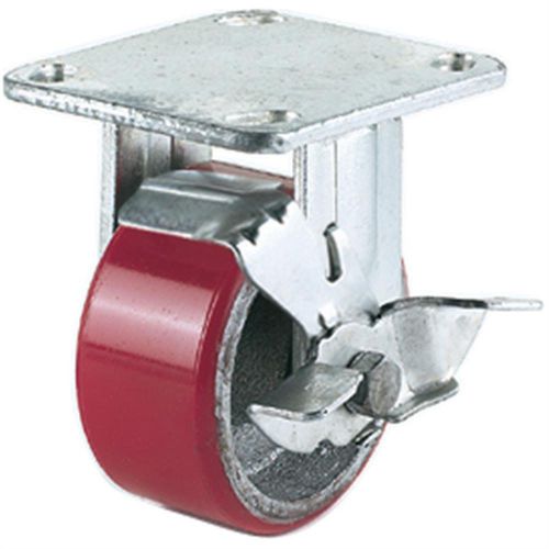 Grizzly G8168 4-Inch Heavy-Duty Fixed Caster with Brake