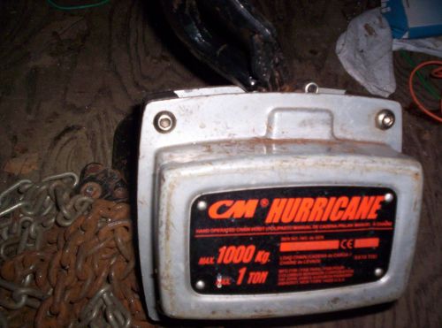 CM Hurricane 1 ton chain hoist