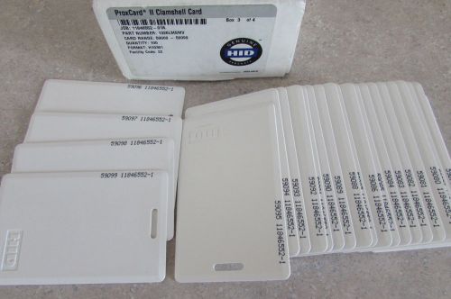 HID Proxcard II 1326LMSMV Clamshell H10301 Access Control 25 Card Lot Free Ship
