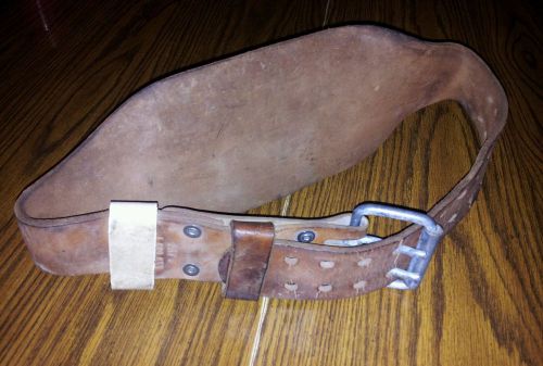 Real Leather Lumbar Support Belt, Back Support, Size Medium 26-32 Approx.