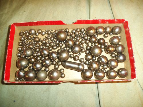 Estate Vintage Lot Of Assorted Size Steel Chrome Ball Bearings
