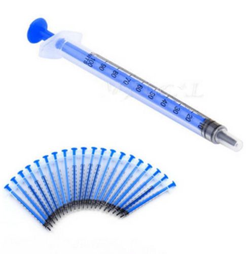 20 Pcs Disposable Plastic 1ML Medical Injector Syringe For Measuring Nutrient