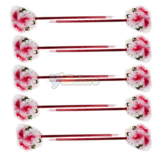 10pcs writing pen lovely beautiful cloth flower ballpoint especially for gift for sale