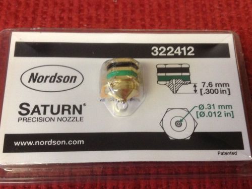 NORDSON - SATURN - Precision Nozzle, - Part # 322412 - NEW