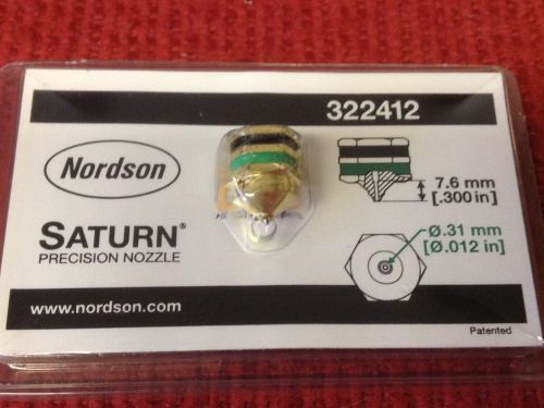 NORDSON - SATURN - Precision Nozzle, - Part # 322412 - NEW
