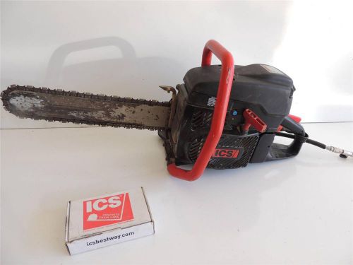 Ics 695gc concrete masonry chainsaw chain saw cutter 16&#034; bar with extra chain for sale