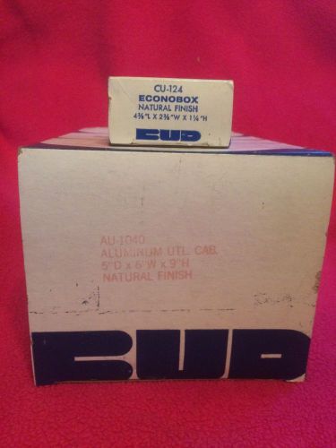 2 Vintage NOS BUD AU-1040 &amp; CU-124 ENCLOSURE CHASSIS ALUMINUM Electronics Box