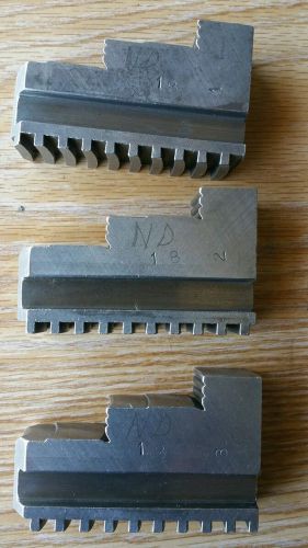 CUSHMAN LATHE CHUCK HARD SOLID JAWS OUTSIDE GRIPPING (18)