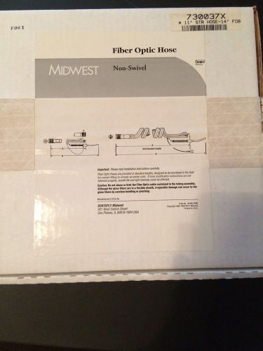 2 Midwest Fiber Optic Hoses Non-Swivel 730037X