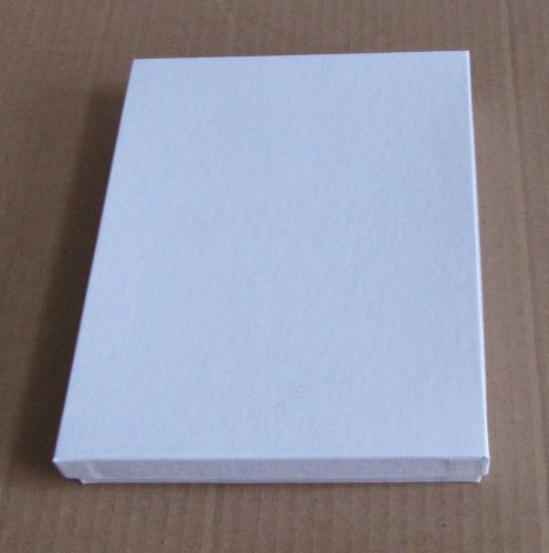 5 boxes - White Swirl Jewelry Gift Boxes 7” x 5 1/2” x 1” Earring/Necklace Size