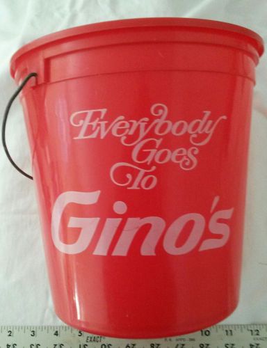 Gino&#039;s Bucket &#034;Everybody Goes to Gino&#039;s&#034;