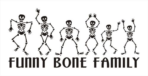 funny bone family funny car vinyl sticker decals truck window bumper decor #23