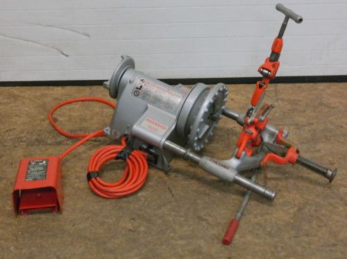 Ridgid 300 t2 pipe threader threading machine with carriage &amp; dies 300-t2 nice! for sale